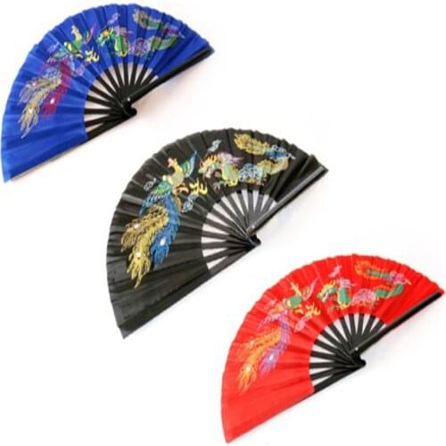 Professional Magic Bamboo Fan (Red/Blue/Black Color Available) Magic Tricks Magician Accessories Stage Gimmick Props Comedy