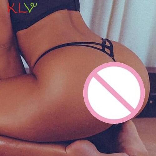 Sexy Panties Cross Strap G Strings Low-Rise Transparent Black Women Mini Thong Bragas Mujer Underwear Lingerie Briefs Hot 19Dec