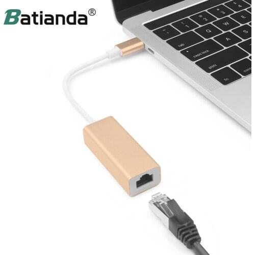 USB C 3.0 HUB Ethernet Adapter Network 10/100Mbps Type C RJ45 Lan Adapter USB-C Type-C Card USB Ethernet for MacBook Pro HUB