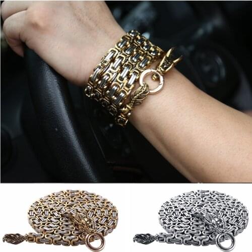 Tactical Hand Bracelet Tool Outdoor Combat Bracelet Survival Necklace Protection Whip Defense Tool Survival Necklace