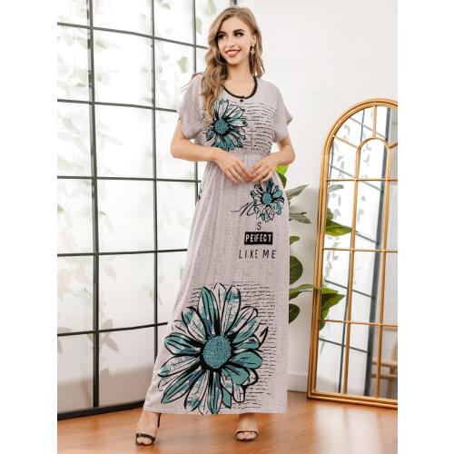 Vintage Muslim Dress Women Lace-up Maxi Hijab Dresses Islamic Clothing Musulman A-line Abaya Vestidos Turkey Moroccan Kaftan