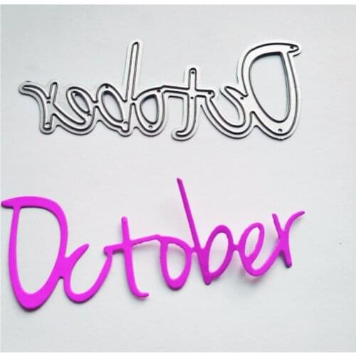 Die Cutting dies Dctober metal craft paper die Scrapbooking/DIY Embossing mould Easter New Year