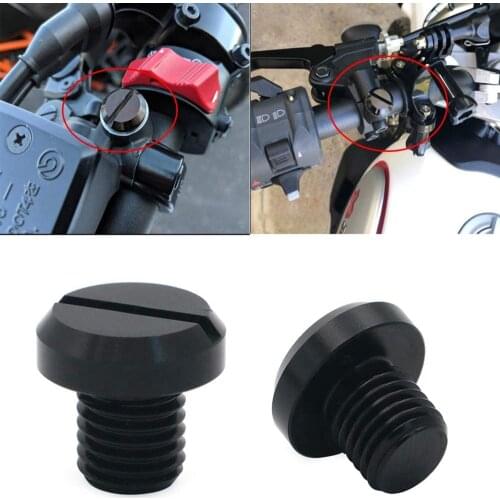 Mirror Hole Plug Screw Bolts Covers Caps For Suzuki For Honda For Yamaha For Kawasaki 125 250 350 450 500 530 250R/X