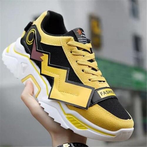 2020 Women Chunky Sneakers Designers Yellow Casual Shoes Fashion Basket Female Trainers Woman Platform Sneaker Plus Size 36-42