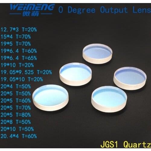 0 degree laser Reflective Output Lens Dia 20mm 19mm 15mm 1064nm JGS1 quartz cutter marking machine accessories hot sale