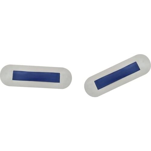 2 pcs Inflatable Boat PVC Seat Strap/Patches - Light Grey Blue