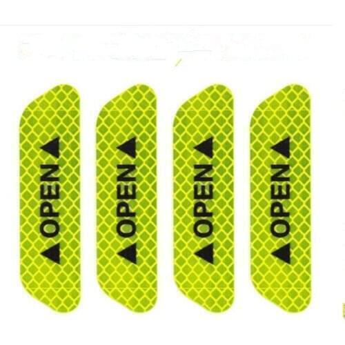 4PCS Car Door Reflective Sticker Safety Warning Sign For Toyota Corolla RAV4 Yaris Honda Civic Accord Fit CRV Nissan Qashqai Juk