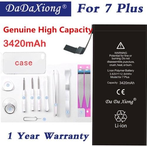 Battery For Apple 7 Plus 7Plus Replacement 3420mAh MAX Capacity Mobile Phone Lithium Polymer Bateria For iPhone