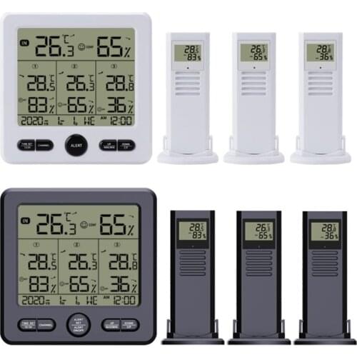 Wireless Weather Station Digital Thermometer Hygrometer with Max Min Alarm â / â