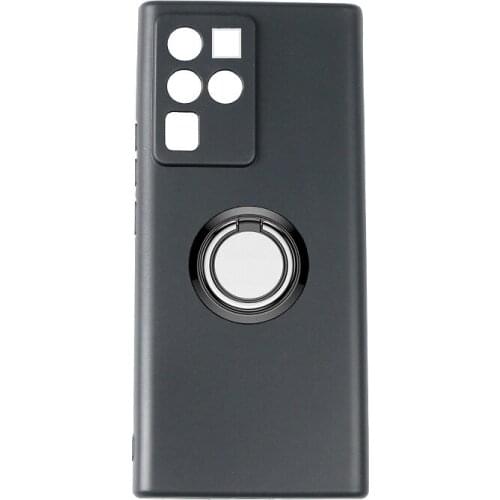 For ZTE Axon 30 Ultra 5G Axon30 Pro+ Pro Plus Back Ring Holder Bracket Phone Cover TPU Soft Silicone Case On A2022P