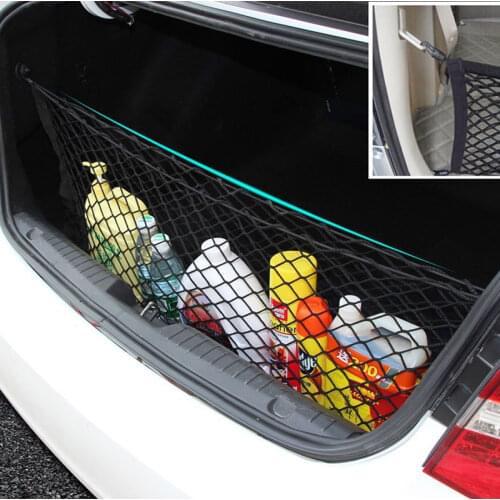 90*30cm Car-styling Boot String Mesh Elastic Nylon Rear Back Cargo Trunk Storage Organizer Luggage Net Holder Auto Accessory