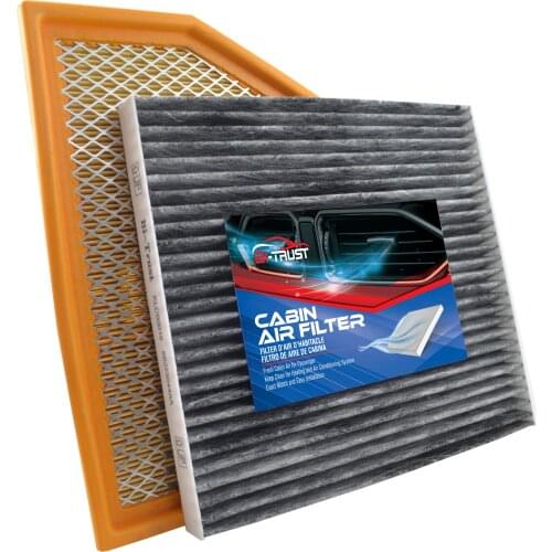 Bi-Trust Engine & Cabin Air Filter for 2014-2018 Jeep Cherokee L4 2.4L/2014-2018 Jeep Cherokee V6 3.2L 68223044A