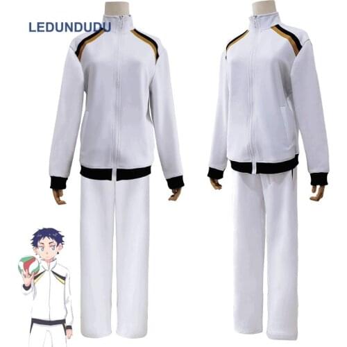 Haikyuu!! Fukurodani Academy Kotaro Bokuto Coat School Uniform Cosplay Costume Akaashi Keiji Jersey Volleyball Team Sportswear