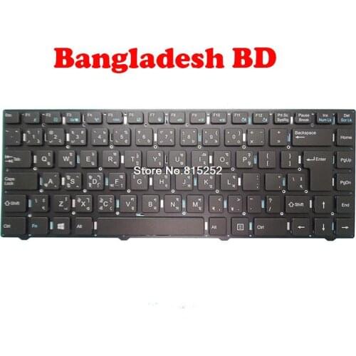 Laptop Keyboard For Shuttle E14 MP-11J78MU-F5175 82R-14B040-4475 11J7F5175MUL-B Bangladesh BD Without Frame Black New