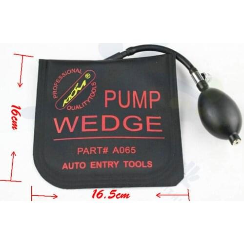 Medium Black Klom Air Pump Wedge Airbag Tools Locksmith Car Door Lock Pick Set Tool Paintless Dent Repair Tool