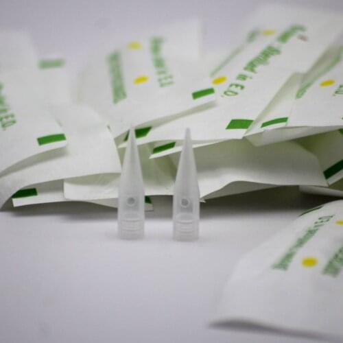 100pcs Giant Sun Tattoo Needle Tips Disposable Permanent Makeup Eyebrow Lip Needle Caps For Sunshine Tattoo Machine Single Pack