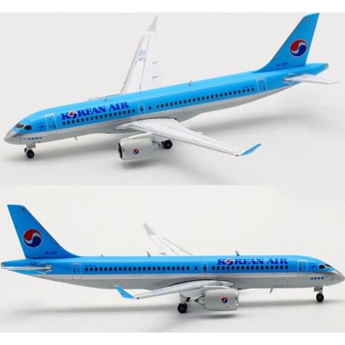 1:400 Scale Korean Airways CS300 Airlines Model with Base Alloy Aircraft For Collectible Souvenir Show Gift Toys