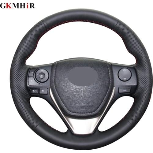 Soft Artificial Leather Car Steering Wheel Cover for Toyota E'Z RAV4 2013-2019 Corolla 2013-2017 Scion iM 2016 Auris 2013-2016