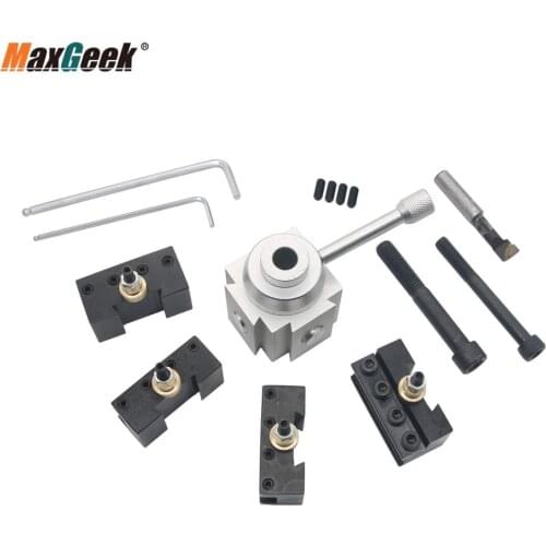 Maxgeek Mini Quick Change Multifix Tool Post Holder Kit for 7 x10 12 14 Engine Lathe