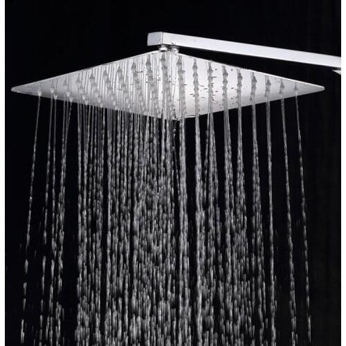 12 inch Stainless Steel 304 rainfall shower head quality guarantee 304 SUS Bathroom Showerhead SH102