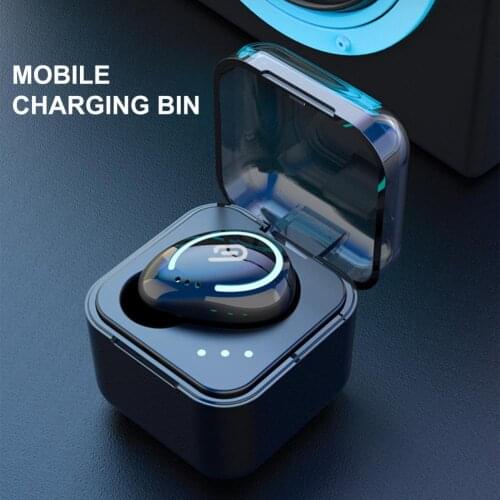 B8 Single Ear Bluetooth Earphones 5.0 In Ear Music Wireless Earbuds Sports Invisible Earplug Headset One-Button Stereo Earphone
