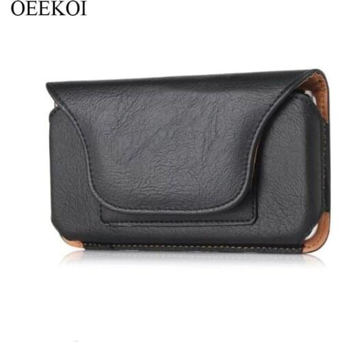 OEEKOI Rhino Pattern PU Leather Belt Clip Holster Pouch Case for LG Optimus Zone 3/F6 MS500/F6/L9 4.5 Inch