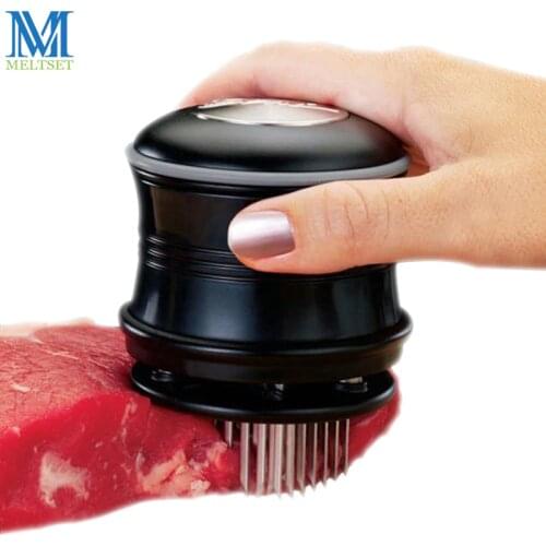 Professional Meat Tenderizer Needle With 56 Stainless Steel Blades Kitchen Cooking Tools Tender Meat Hammer