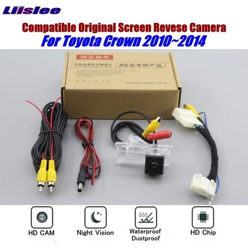 Back Up Parking Camera For Toyota Crown 2010-2014 2015 Compatible Original Monitor Screen Reverse Rear View CAM