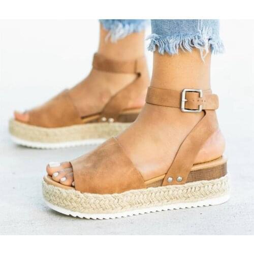 Luxury Designer Wedges Shoes For Women High Heels Sandals Summer Shoes 2021 Flip Flop Chaussures Femme Platform Plus Size 35-43
