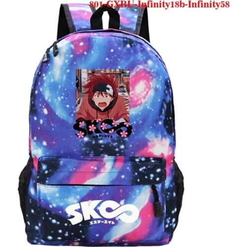 SK8 The Infinity Teenager Backpack Girls Boys School Bag Kids School Bag Anime SK8 The Infinity Laptop Backpack Men Bag Rucksack
