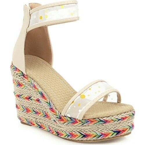 Large Size 47 Wedge Sandals Women Summer Shoes High Heels Casual Shoes Woman Sandals Platform Shoes