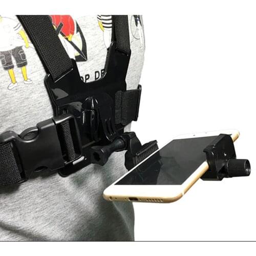 Replacement Chest Mount Harness Compatible with iPhone Smartphones– Fully Adjustable Chest Strap Available with skiing, fishing