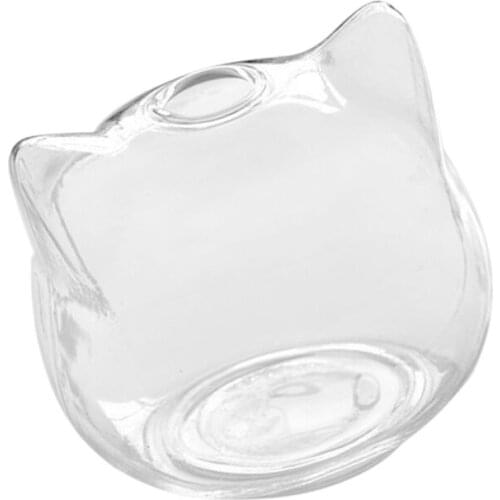 Cat Shaped Glass Vase Hydroponic Plant Flower Vase Terrarium Container Pot Decor Art Gift