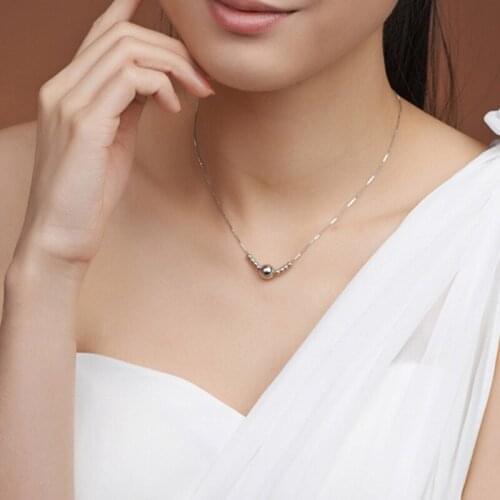 SUQI New Fashion Not Fade 316 Stainless Steel Chain Gold Silver Color Hexagram Bead Pendant Womens Necklaces Choker Jewelry