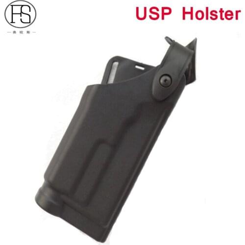 Tactical Gun Leg Holster For HK USP Gun With Flashlight Hunting Gear Military Gun Pistol Belt Holster Black Color
