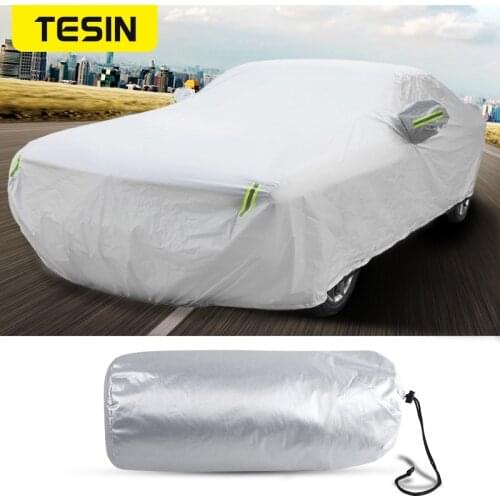 TESIN Car Cover for Car Body Sun Rain Dustproof Waterproof Protect Cover Anti-snow Accessories for Dodge Challenger 2010