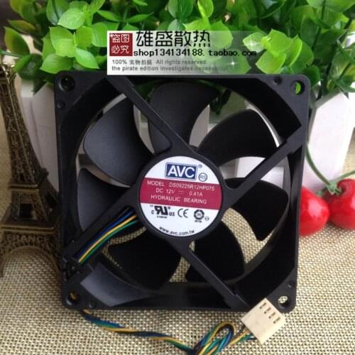 For qi hong AVC 9 9225 12V 0.41A PWM Cooling Fan DS09225R12HP075