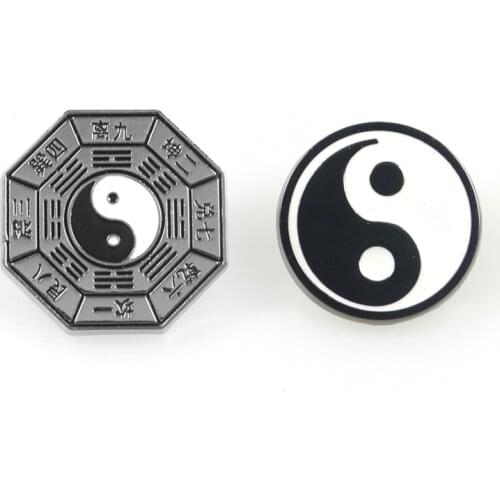 Eight diagrams of China Pins Zinc Alloy Fashion Lapel Pins Button Clothes Bag Badges Accessories