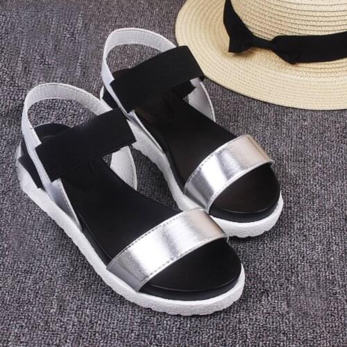 Womens Shoes Summer Sandals Shoes Peep-toe Low Roman Sandals Ladies Flip Flops bayan sandalet zapatos de mujer de moda 2019