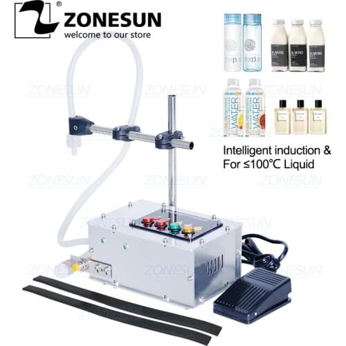 ZONESUN Intelligent induction liquid Alcohol Drink filling machine Small Bottle high-precision heat-resistant packing machine