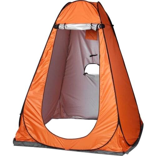 1.5x1.5x1.9M Shower Tent Automatic Open Bathing Changing Cloth Tent 3 windows Ventilation UV Protection Waterproof Camping Tent