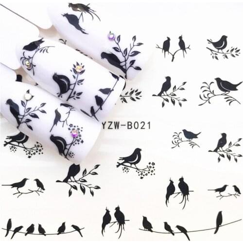 1Sheet Lovers Under Dandelions Nail Sticker Flower Decal Sliders for Nail Art Decoration Tattoo Manicure Wraps Tool