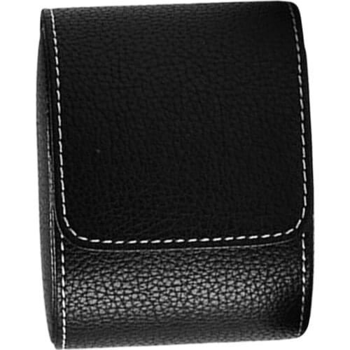 1 Grid Single Slot Watch Box with Velvet Interior for Mens Wristwatch Storage Gift Case, Color in Black and Brown