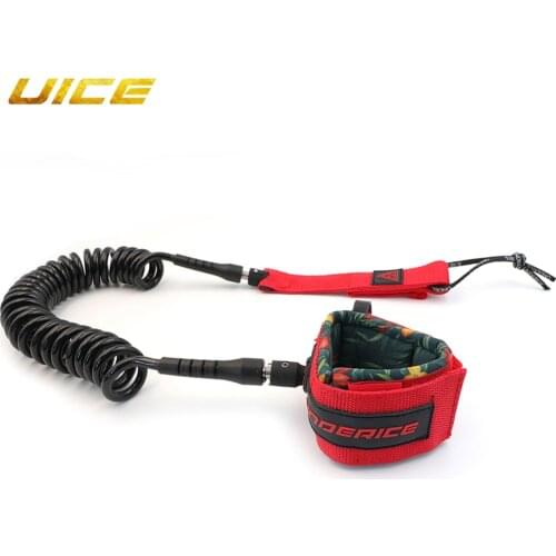 9FT 7MM Surfboard Leash iSUP Coiled Leash SUP Paddle Super Strong Webbing Paddle Board Surf Leg Rope