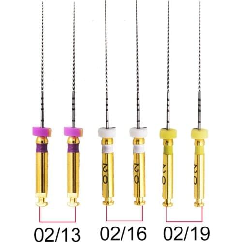 6pcsTeeth whitening dental instrument endo rotary endodontic path dentistry files 25mm dental endo motor files instrument files