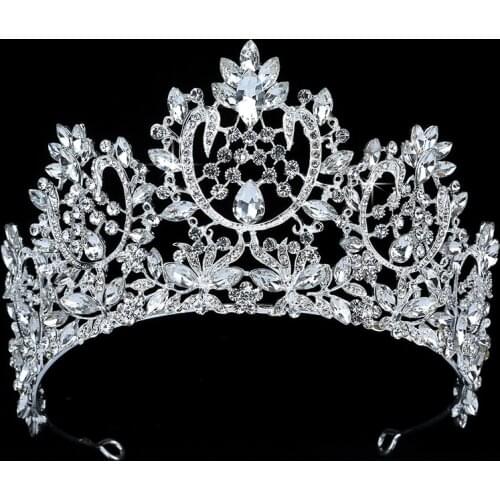Tiaras And Crown HADIYANA Exquisite Cubic Zirconia Crown Hair Accessorie Women Wedding Party BCY8889 Accesorios para el cabello