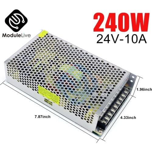DC 24V 10A 240W Power Supply Lighting Transformer For LED Strip Light Switching Power Adapter Driver Tools Switch Power Tools