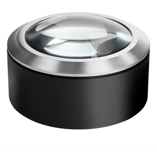 Touch type desk magnifier automatically led light magnifying glass reading loupe sensor switch on off magnifier