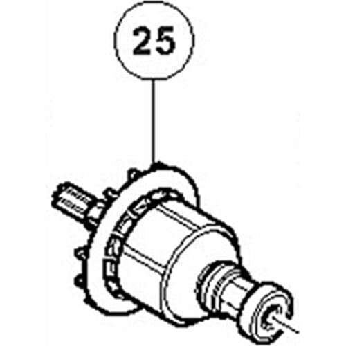 ARMATURE AND PINION SET 360949 For Hitachi WR14DSDL WR14DL2 WH14DSDL WH14DL2
