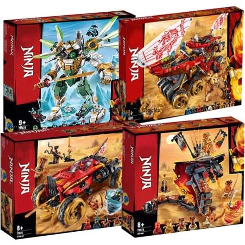 Land Bounty Lloyds Titan Mech Truck Snake Bugs Model Building Blocks With Figures Compatible 70677 70676 70675 DIY Bricks Toys